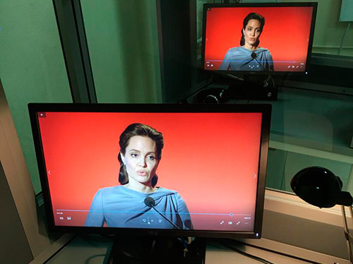 Система передачи видеоизображения в лингафонном кабинете